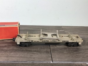 lot 201 image: Vintage Lionel Electric Train - Operating Lumber Car in Original Box #3361X