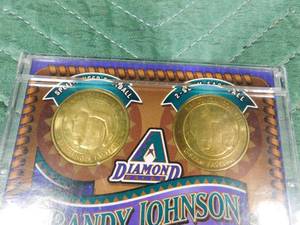 lot 18 image: 2002 Randy Johnson Commemorative coins
