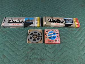 lot 62 image: Vintage movie reel of Abbot and Costello and 2) 60 ct souvenir color slides