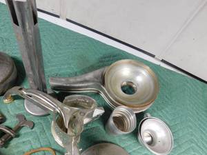 lot 297 image: Vintage meat grinders and salad maker