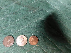 lot 312 image: 1920 Canadian 1cent, Canadian centennial 1cent, 2010 Foreign 1cent