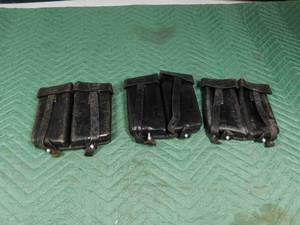 lot 323 image: 3 Berlin Military ammo belt holsters