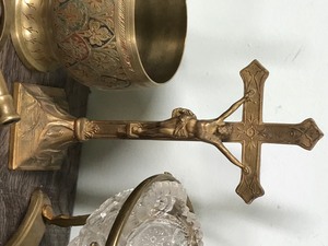 lot 349 image: Lot of Brass Pieces and More