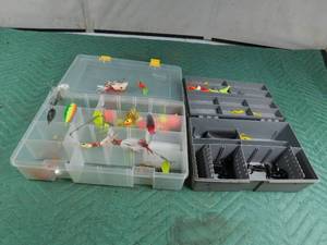 lot 392 image: 2 Tackle boxes of tackle