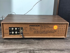 lot 425 image: Vintage Precor Solid State 8 Track Player With Speakers