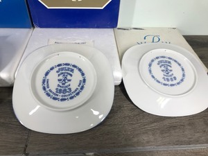 lot 441 image: 4 - Rorstrand Sweden Collectors Plates, Design Gunnar Nylund, Christmas Collectible Limited Edition Series, Cobalt Blue Decor Swedish Motif