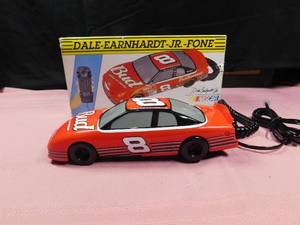 lot 3 image: Dale Earnhardt-JR. Budweiser #8 fone car with stickers and manual