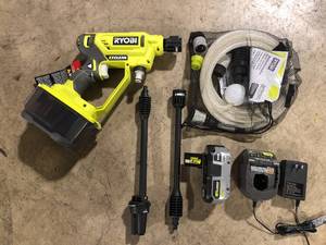RYOBI ONE 18V EZClean 320 PSI 0.8 GPM Cordless Cold Water Power Cleaner with Battery and Charger Customer Returns See Pictures