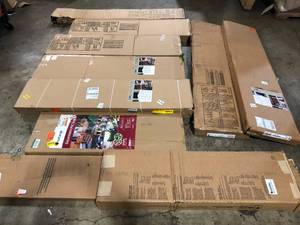 Lot of 3 Assorted Window Shutters Various Sizes and Conditions     Customer Returns See Pictures