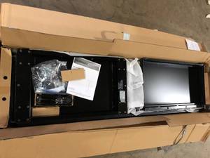 Husky Ready-to-Assemble 24-Gauge Steel Freestanding Garage Cabinet in Black (30.5 in. W x 72 in. H x 18.3 in. D)  Customer Returns See Pictures