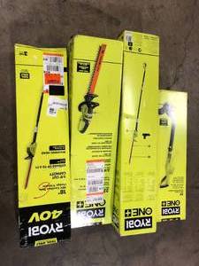 Lot of Assorted Ryobi Lawn Care Items Various Models and Conditions  Customer Returns See Pictures