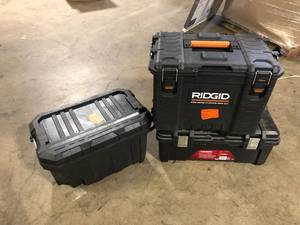 Lot of Assorted Tool Boxes  Customer Returns See Pictures