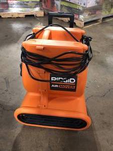 RIDGID 1625 CFM 3-Speed Portable Blower Fan Air Mover with Collapsible Handle and Rear Wheels for Water Damage Restoration     Customer Returns See Pictures