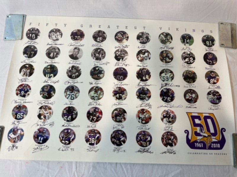 Rare 50 Greatest MINNESOTA VIKINGS 50th Anniversary Celebration