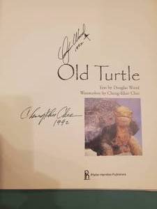 lot 22 image: Old Turtle Book Signed Copy by Authors Douglas Wood & Cheng-Khee Chee