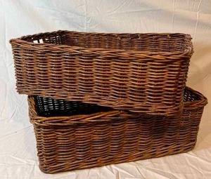 lot 36 image: Rectangle Storage Baskets Extra Large Pair