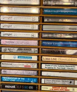 lot 223 image: Vintage Lot of 109 Cassette Tapes in Original Cases - Cassettes ONLY