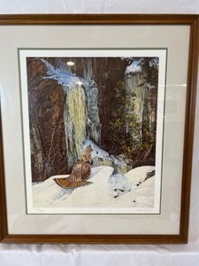 lot 104 image: DANIEL METZ Limited Edition Signed Print Pheasant Wildlife Framed #165250