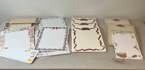 lot 45 image: Lot of Various Christmas &  Patterned Letterhead Stationary Paper