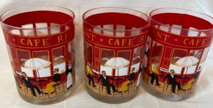 lot 121 image: Vintage Lot of 6 CORA Cafe Restaurant Lowball Bar Glasses