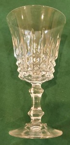 lot 130 image: Set of 10 European Cut Crystal Stemmed Drinkware