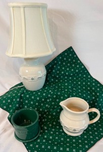 lot 161 image: Lot of LONGABERGER Pottery Pieces