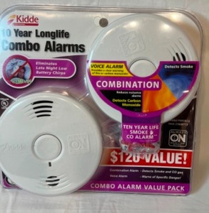 lot 188 image: KIDDE Double State of the art FIRE ALARMS 10 Yr.