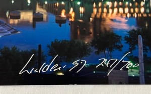 lot 221 image: Minneapolis Skyline 8 x 10 Photo Cityscape Signed & Numbered