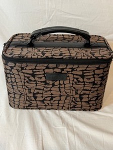lot 282 image: MISOOK Turtle Shell Print Train Case Travel Bag