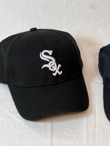 lot 291 image: Set of 3 Baseball Caps SOX & NY World Champions