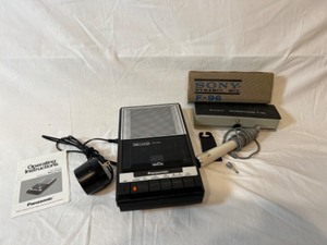 lot 275 image: Panasonic Tape Recorder and Sony Dynamic Microphone
