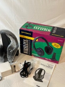 lot 273 image: OPTIMUS 900 MHZ Wireless HEADPHONES Pro-100  New in Box
