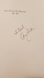 lot 252 image: They Named Me Marjorie by Ann Lemke, Signed Copy