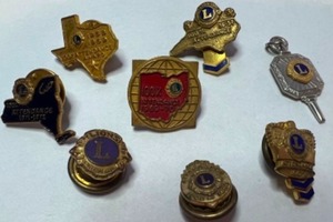 lot 29 image: Vintage LIONS INTERNATIONAL Pins Collectibles
