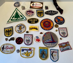 lot 315 image: Vintage Lot of Patches, Pins & Stickers
