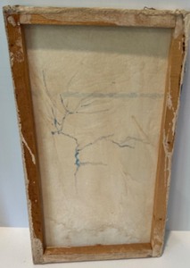 lot 317 image: Original Signed Mexican Oil Painting of Donkey