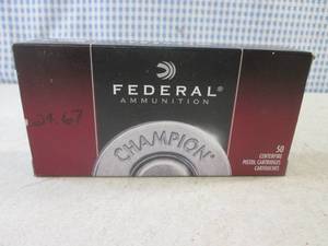 (CNTR) Box 50 Rounds Federal 45 Auto Centerfire 230 Grain FMJ RN