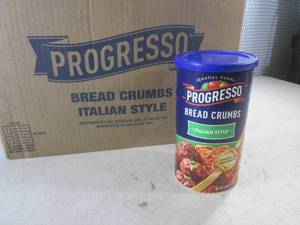 (EC2) Case 12 Containers Italian Style Bread Crumbs 24oz Best by June 2023