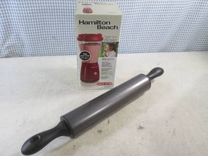 (A-2) OXO Steel Non Stick Rolling Pin and Hamilton Beach Single-Serve Blender (Used)