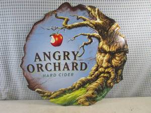 (RM1) Angry Orchard Hard Cider Tin Bar Sign - New - 19 12 x 19 12