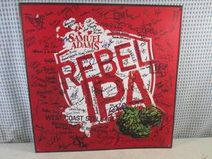 (RM3) Samuel Adams Rebel IPA West Coast Style IPA (Signatures) Tin Bar Sign - New - 18 x 18