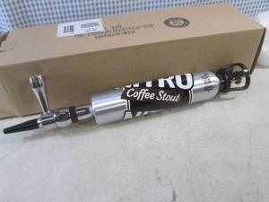 (EW4) Samuel Adams Nitro Coffee Stout Beer Tap Handle with Faucet - New In Box - 17 12 Over All
