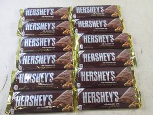 (B-1) 12 King Hersheys Milk Chocolate with Whole Almonds Candy Bars Past Date