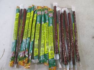 (B-3) 16 Monster Size Slim Jim Tabasco Smoked Snack Sticks Past Date