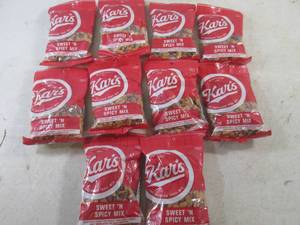 (B-2) 10 Bags Kars Sweet N Spicy Trail Mix 6oz Bags Best By 060423