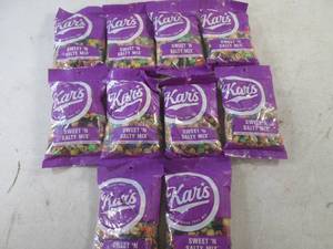 (B-2) 10 Bags Kars Sweet N Salty Trail Mix 8oz Bags Best By 040723