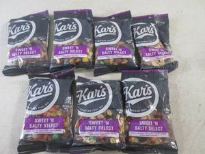 (B-2) 7 Bags Kars Sweet N Salty Deluxe Trail Mix 5.5oz Bags Best By 061523