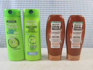 (EC1) 2 Garnier Fructic Daily Care 2in1 Shampoo &amp Conditioner and 2 Garnier Whole Blends Conditioner