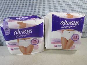 (CSB) 2 Packs of Always Discreet for Sensitive Skin Size Large 14 per Pack