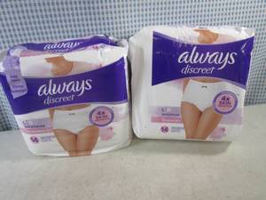 (CSB) 2 Packs of Always Discreet for Sensitive Skin Size Large 14 per Pack